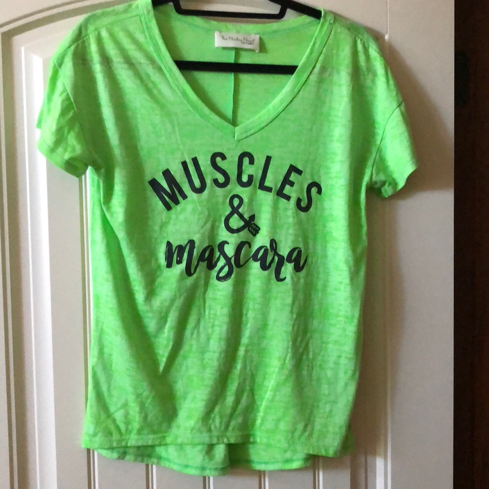Burnout T Size S Muscles & Mascara!